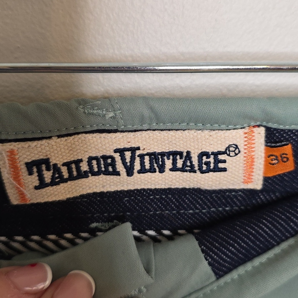 Tailor Vintage Sage Green Conneticut Originals Greenwich Sz 36 - Picture 2 of 5